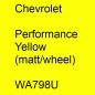 Preview: Chevrolet, Performance Yellow (matt/wheel), WA798U.